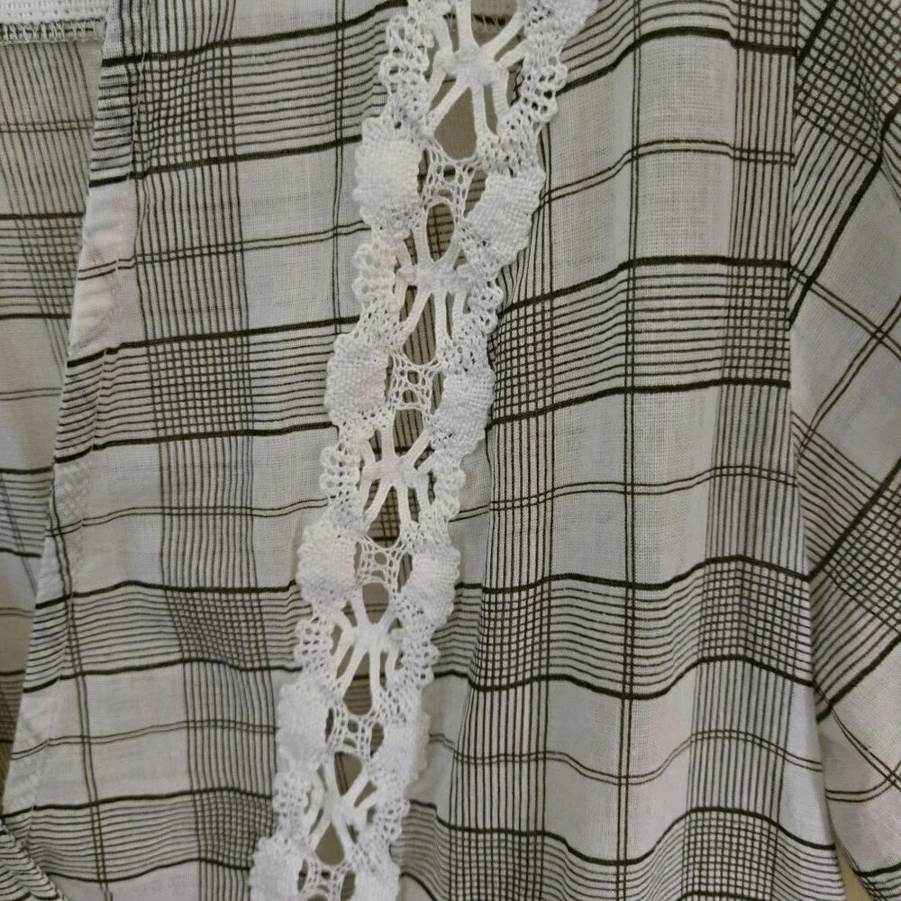 Free People White Time Out Babydoll Tunic Top Oversized Bohemian Size XS